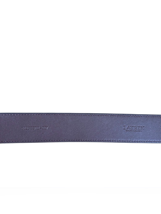 RALPH LAUREN Logo Flip-Lock Chain-Embellished Wide Leather Belt main image 7